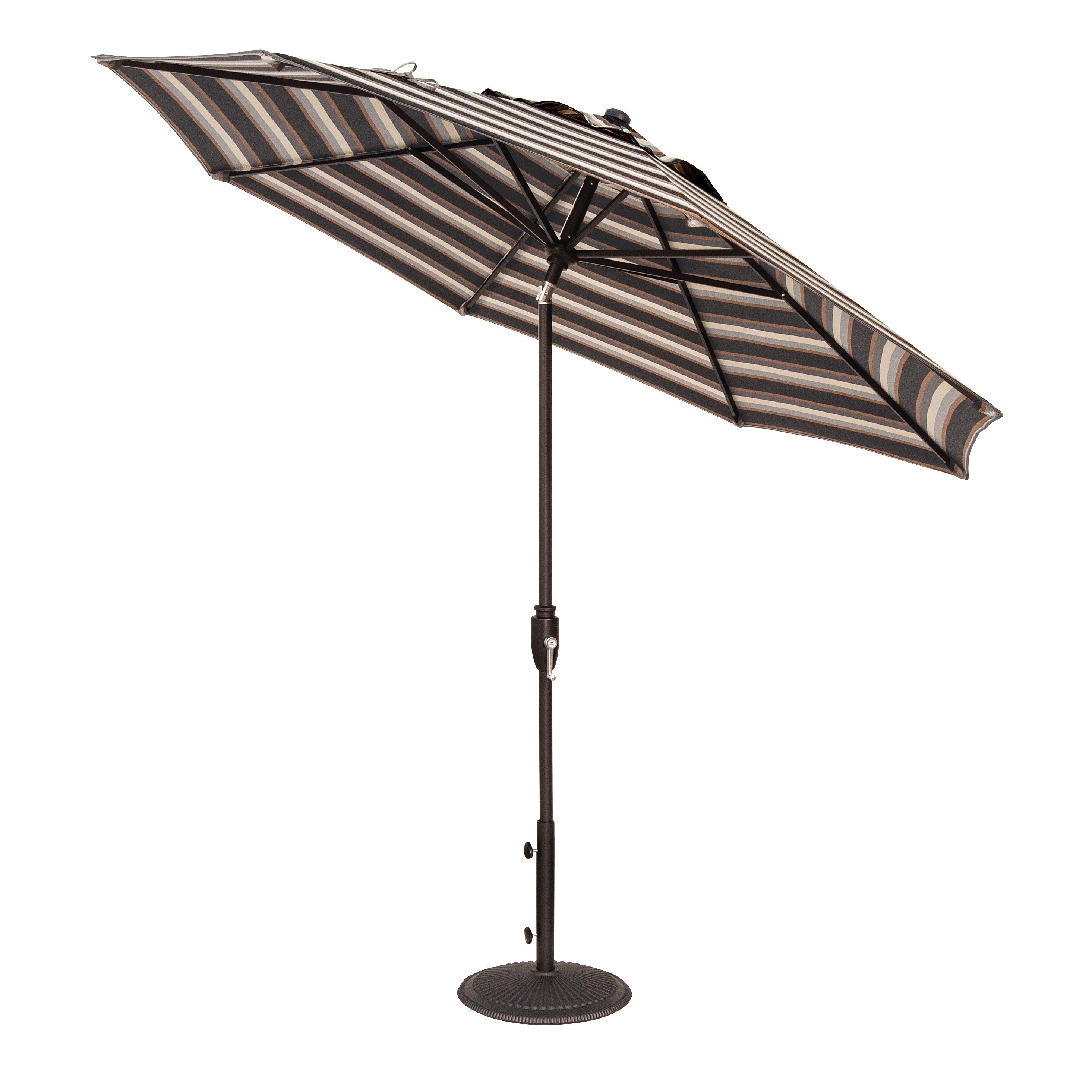 bcp 9 aluminum patio market umbrella 9ft Umbrella, Scallop Trim, UV-Fade-Resistant, Crank & Ti  Best Choice Products bug resistant LED lamps with 3 light options Weather-Resistant 9' Market Umbrella, Push