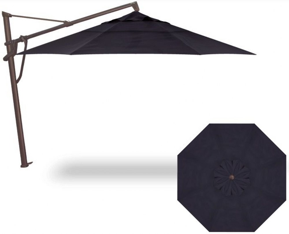 black friday cantilevered patio umbrella Cantilever | Wind Resistant, 360 Rotation | Commercial Grade | Sunbrella & Grey Do you often chat happily with your friends outside Mondawe 10 ft. x 13